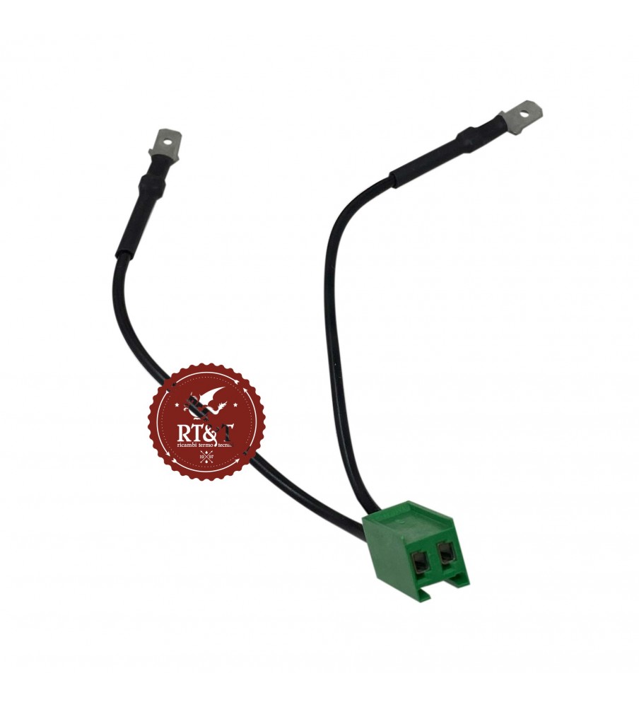 Green cable connector with faston for boiler sensor