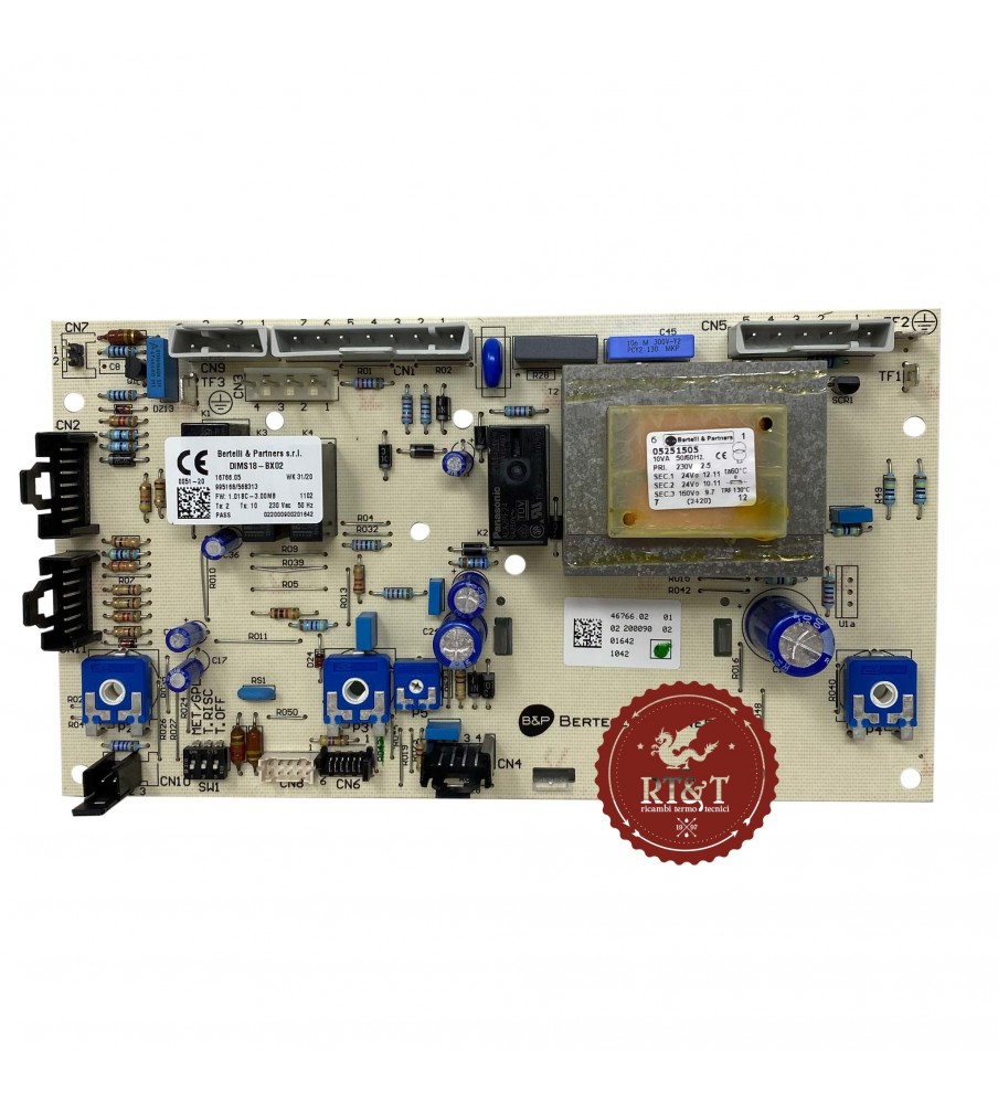 Honeywell board DIMS18-BX02 with display Baxi boiler Eco3 240 I, Eco3 240 FI JJJ005683130