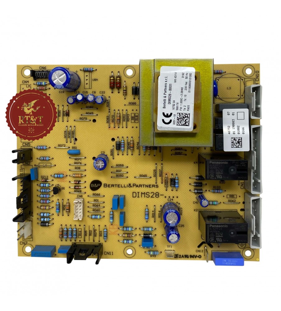 Ignition and modulation board DIMS28-BX01 Baxi boiler Luna3 Comfort, Luna3 Silver Space, Nuvola3 Comfort JJJ005687020