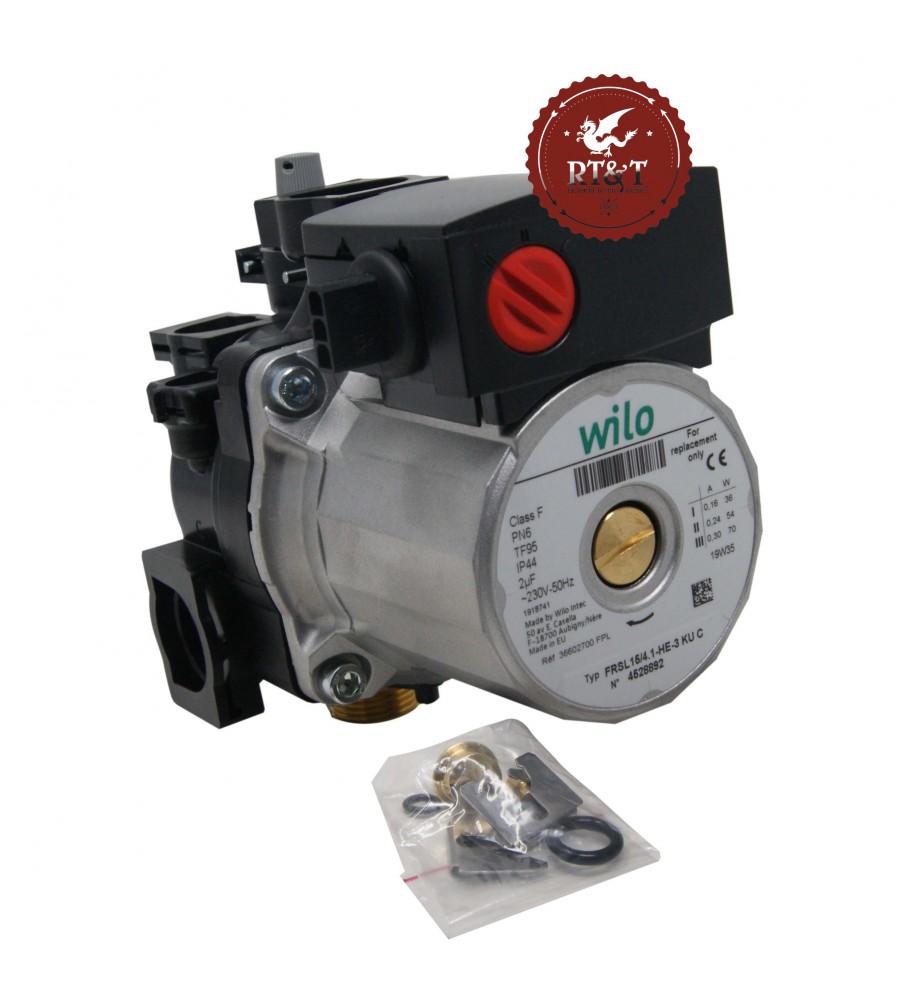 Wilo pump circulator FRSL15/4.1-HE-3 KU C Joannes boiler Ciprea, Clizia, Omega 39818451, ex 39818450