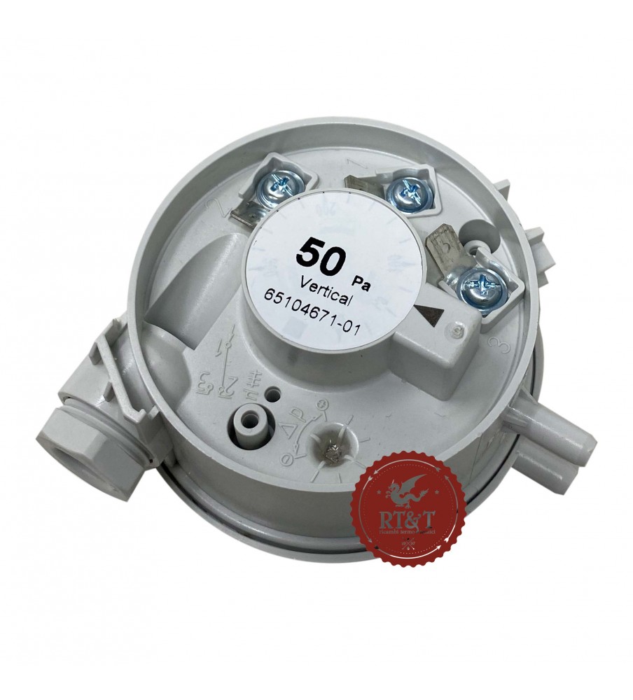 Air pressure switch 50 Pa Ariston boiler Alteas X, AS, BS, Cares X, Clas, Egis, Egis Plus, Genus Evo, HS X, Matis 65104671-01