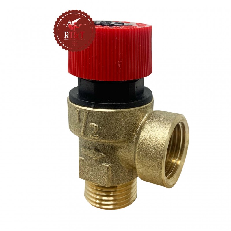 Safety valve 3 Bar 1/2" male 1/2" female for boiler