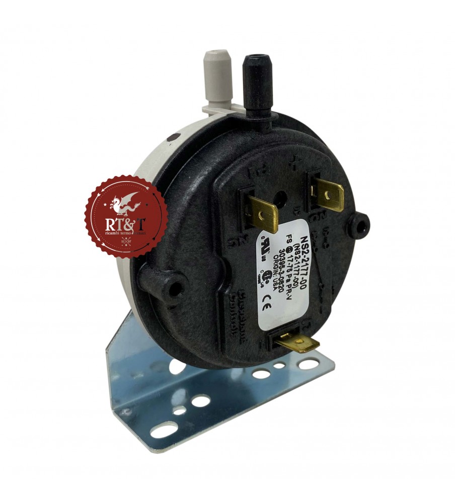 Air pressure switch 17-75 Pa Cleveland + mounting bracket for boiler