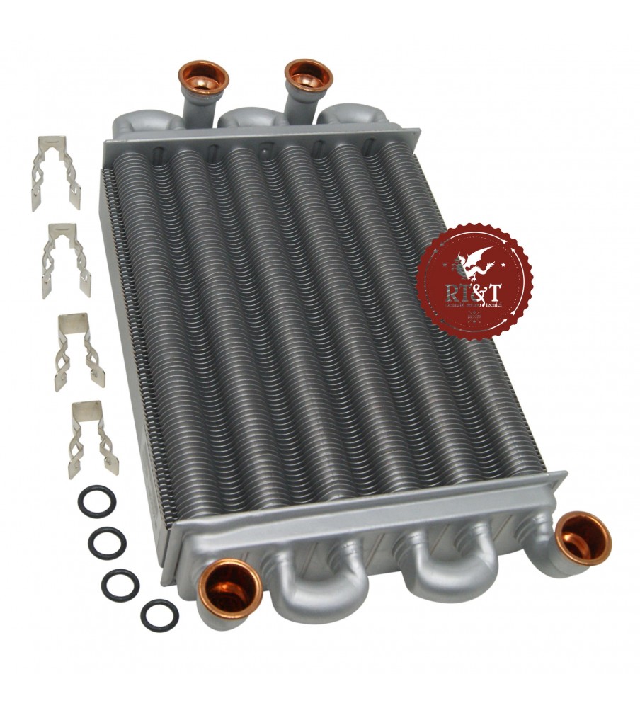 Main heat exchanger Ariston boiler AS 24 CF, AS 24 FF, AS-BIK 24 FF, Egis 24 CF, Egis 24 FF 65105094