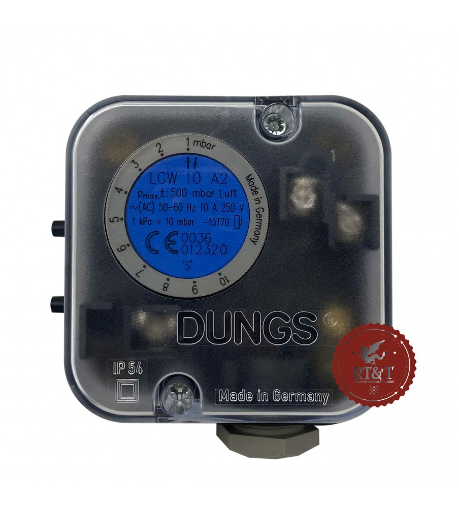 Air pressure switch Dungs LGW10 A2 Riello burner 3007444