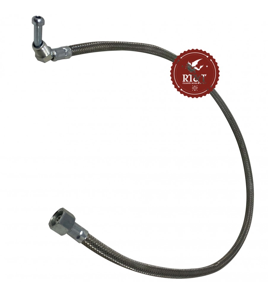 Flexible hose Riello burner 3/8 M x 1/4 F curved 93 mm 3007672