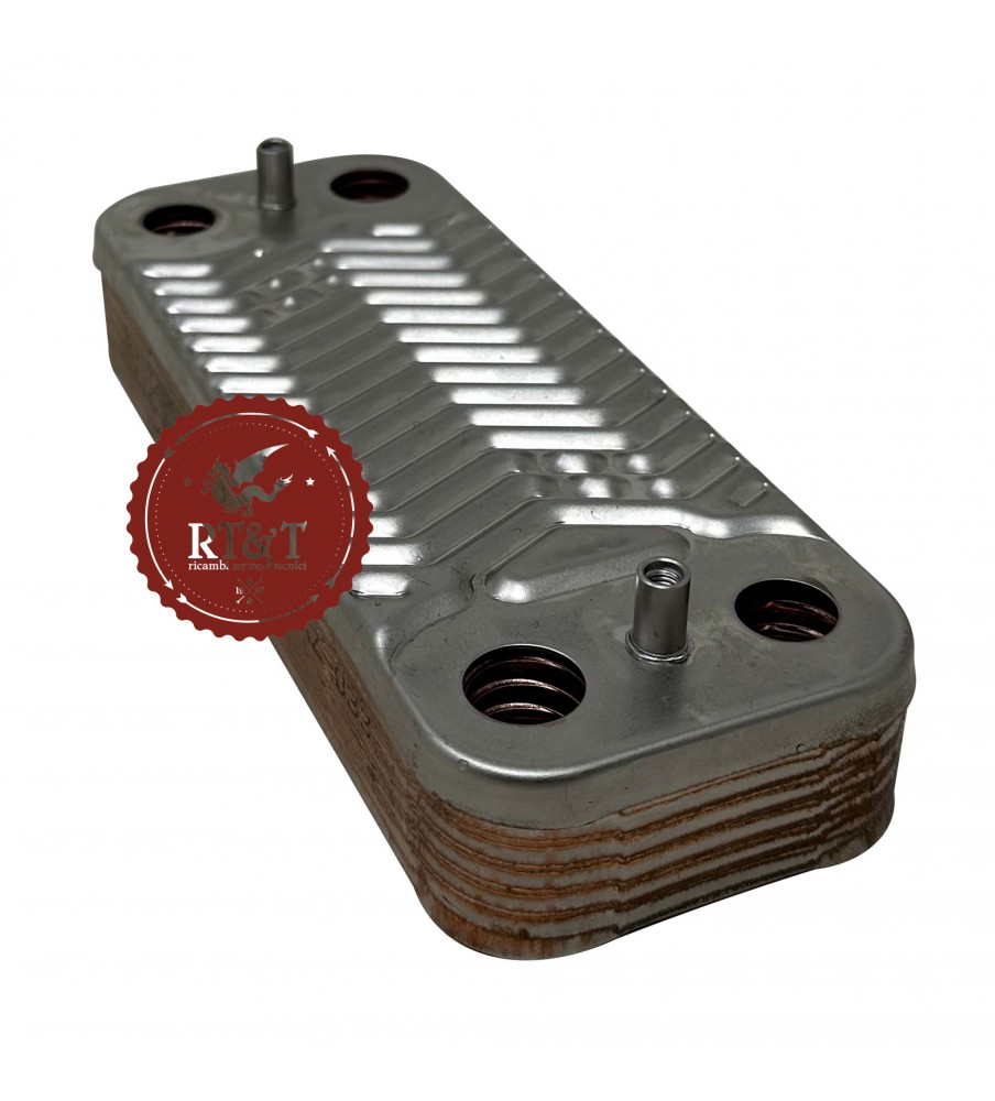 Cross flow sanitary heat exchanger Arca boiler Aeterna, Dea Clip II, Pixel, Pixelfast, Pocket II SCA0900P