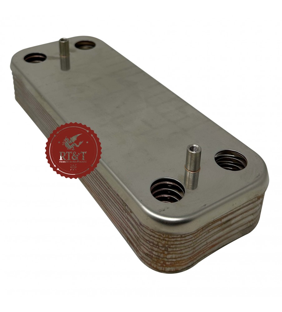 Sanitary heat exchanger Chaffoteaux boiler CX Green, Inoa Green, Inoa Ultra, Mira Advance, Pigma Advance, Pigma Ultra 65116314