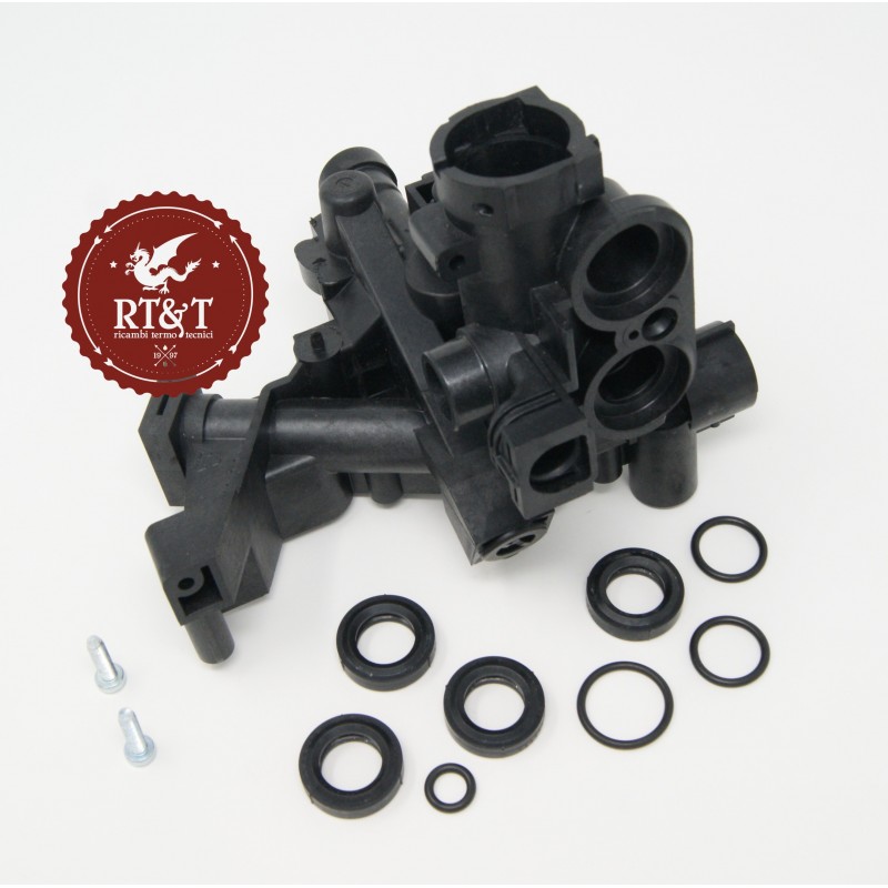 Hydraulic block Ariston boiler AS, BS, BS II, Cares Premium, Clas, Clas Evo, Egis, Egis Plus, Genus Evo, Matis 65104335