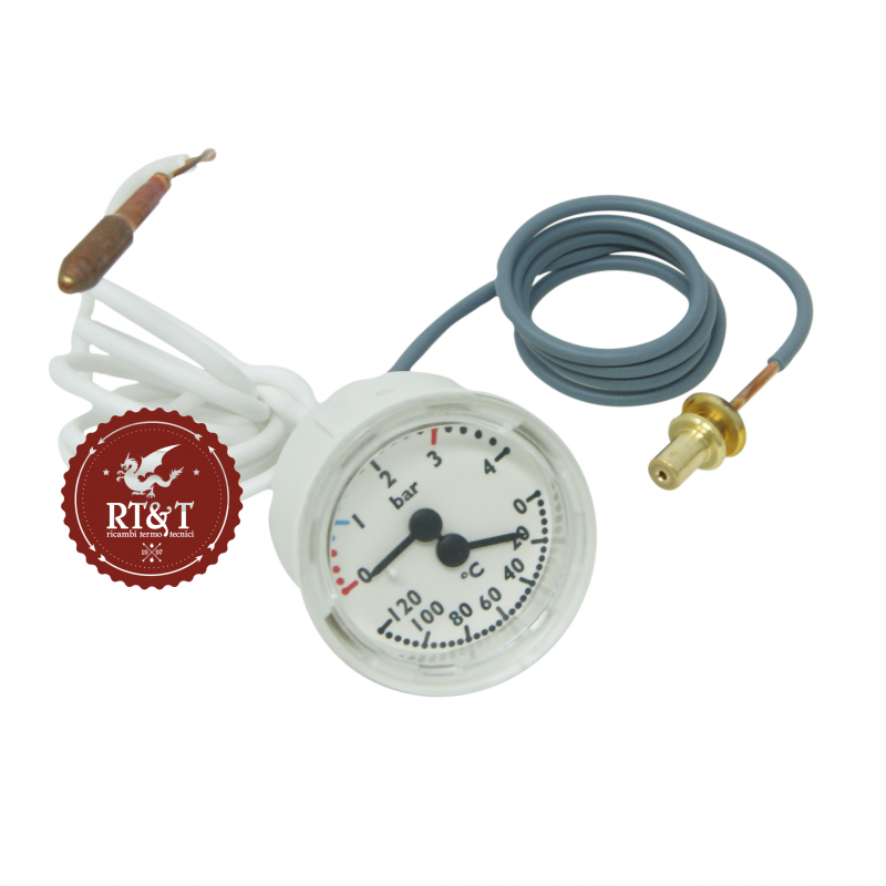Thermo hydrometer / pressure gauge Ariston boiler Trend, Uno 65100757