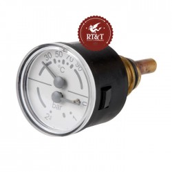 Thermo pressure gauge e.l.m. Leblanc boiler Acela, GLM, GVM 87167430560, ex 8716707004