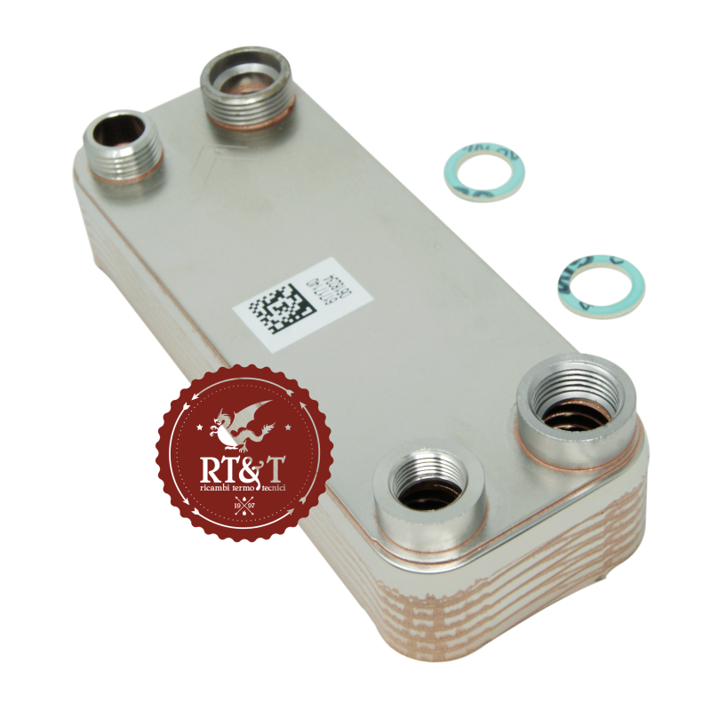 Sanitary heat exchanger Beretta boiler Idra Exclusive, Idra Exclusive Turbo, Idra Meteo, Idra Meteo Turbo, Mynute 13/20