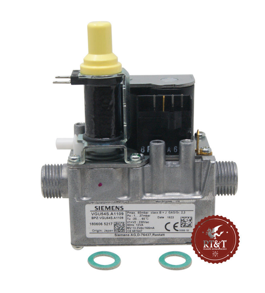 Gas valve VGU54SA1109 Ferroli boiler DIVAproject, DIVAtop, Domicompact, DOMIproject, DOMItech, Easytech, FERdigit, FERtech