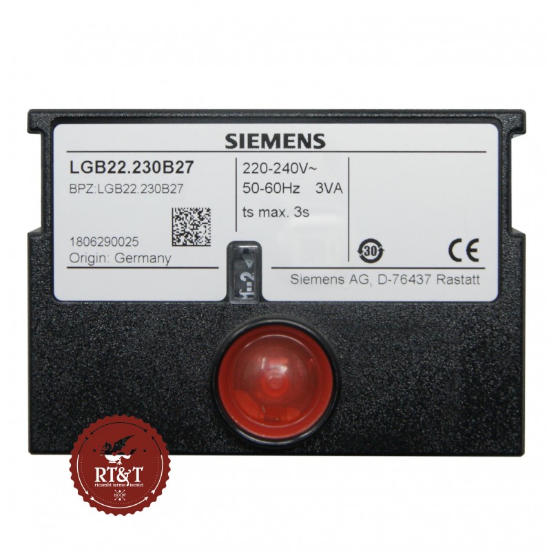 Burner control box Siemens (LANDIS & GYR) LGB22.230B27