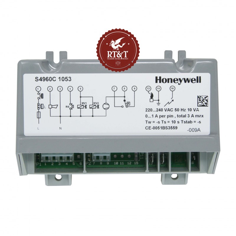 Honeywell ignition board S4960C1053 for boiler and water heater