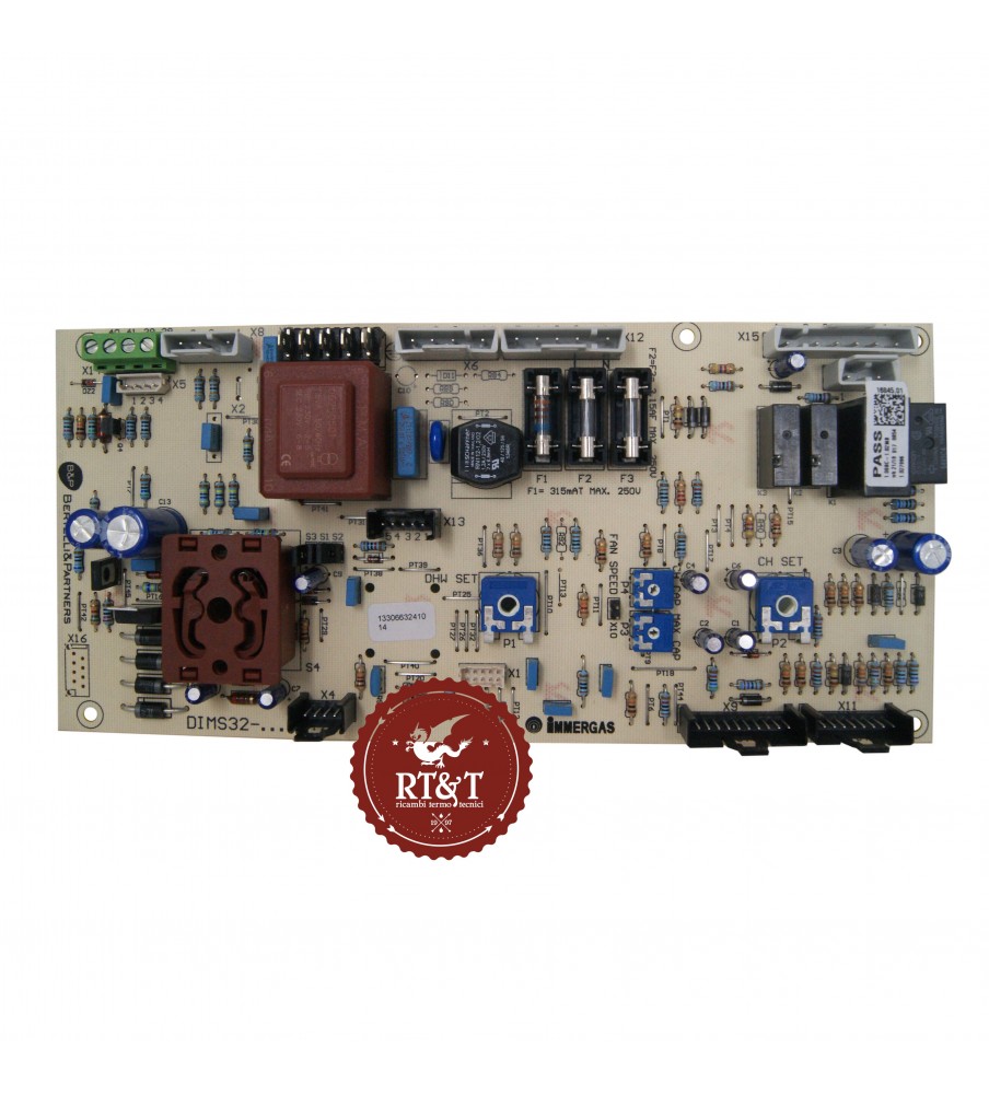 Ignition and modulation board DIMS32-IM02 Immergas boiler Victrix Mini 24 KW, Victrix Mini 28 KW 1027996, ex 1026357