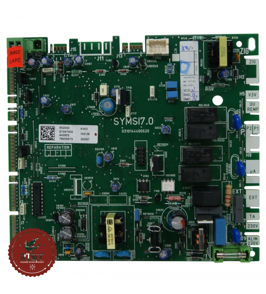 Board SYMSI7.0 Hermann Saunier Duval boiler Combitek, Eura 3, Isofast, Isotwin, Themaclassic, Themafast, Thematek S1047000