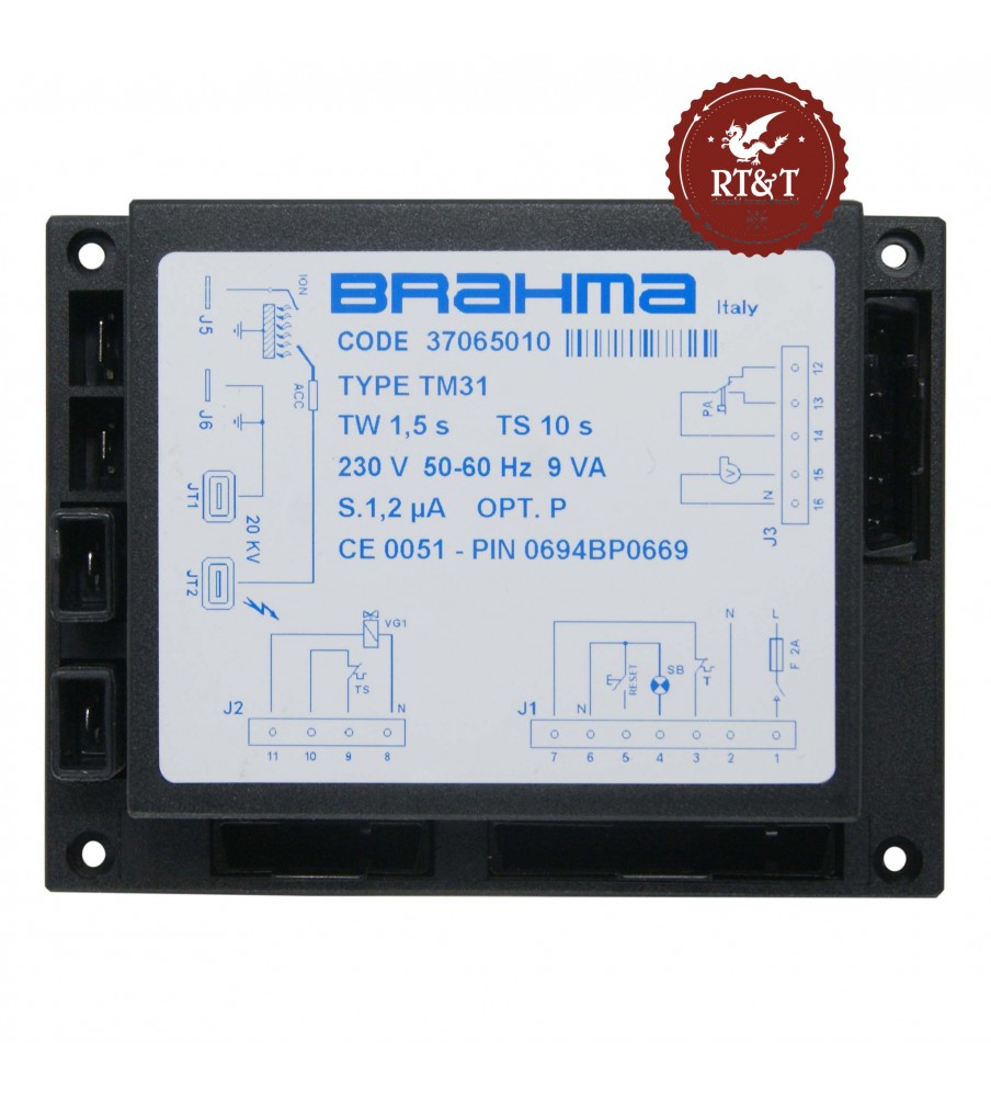 Brahma ignition board TM31 37065010 Arca boiler CAC0002P