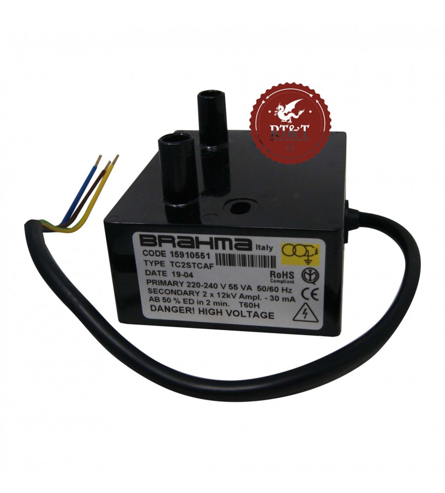 Brahma ignition transformer TC2STCAF 15910551 for boiler